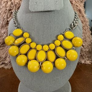 Yellow bib necklace
